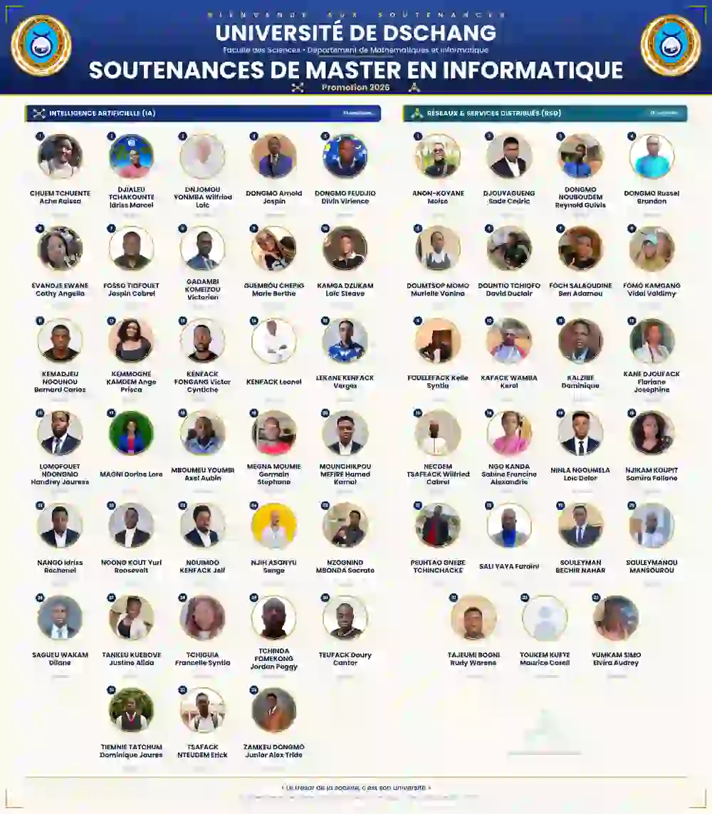 Bannière de la promotion 2026