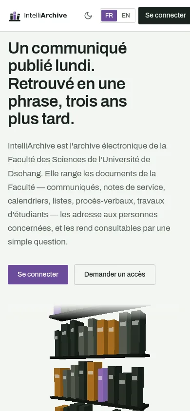 IntelliArchive on mobile